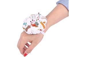 Yunxwd Coussin à aiguilles – 1 pièce Creative Pumpkin Tissu Aiguilles à coudre Coussin à épingles avec ceinture élastique réglable pour travaux d'aiguille (2#)