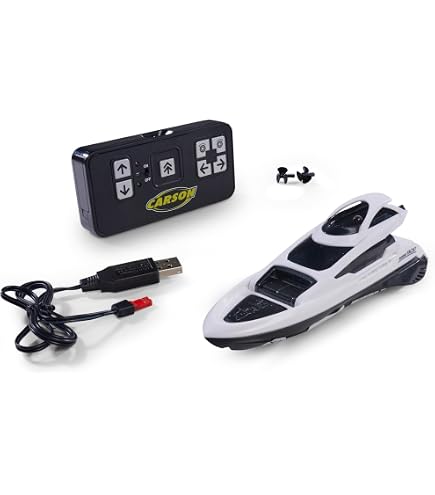 Mini Bateau Télécommandé, Mini Bateau Télécommandé Rechargeable Pour Enfants Fonction D'Alarme