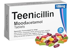 ATCOTAB Teenicillin Joke Pill Box with Delicious Jelly Beans Great for Teenage Teenager Birthday Xmas Stocking Filler Secret Santa
