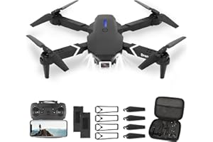 GLXERTVZ Drohne mit Kamera HD 4K, RC Faltbare FPV WiFi Live Übertragung Drohne für Kinder Anfänger, 2 Akku Lange Flugzeit,Headless Modus,Flugbahnflug,Hindernisvermeidung, One Key Start/Landen, Headless Modus