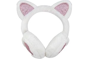 IHCEMIH Paraorecchie da Donna Bambina Fluffy Peluche Pieghevoli per Ragazze Bambini Unicorno Scaldaorecchie Termiche Protezione dal Vento Freddo Unisex Moda Accessori Esterno di Inverno per Sci Corsa