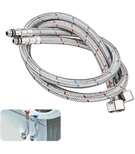 Grohe 45484000 Set Di 2 Tubi A Pressione Cromati - Ricambi Originali Made In Germany - Foto 5