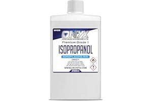 ONYX INGREDIENTS 101 Isopropyl Alcohol 99.9% IPA Isopropanol - Pure Grade - 250ml Rubbing Alcohol for Cleaning and Disinfecting Solvent for Electronics, Glass, Appliances (250ml)