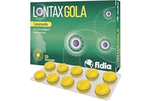 Fidia Farmaceutici LONTAX GOLA CARAMELLE | Supporto contro il Raffreddore | Aroma di Miele, Limone e Menta | Adatto ad Adulti e Bambini | Confezione da 20 Caramelle