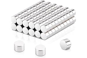 SWIHORAB 120 Pcs Mini Magnets, 3 mm x 2 mm Fridge Magnets Small Strong Magnet Round, Neodymium Magnet for Whiteboards, Tiny Magnets for Crafts, DIY, Picture