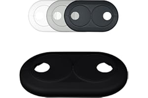FUX Roseta doble para tuberias de calefaccion, distancia variable entre tubos, blanco, gris, negro, embellecedor, cubre tubos radiador, tapa (18mm, negro RAL 9005)