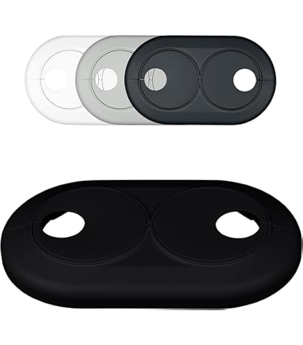 Rosetta Doppia Per Tubi Riscaldamento - Copertura Grigia RAL 7035, Foro 22mm - Foto 3