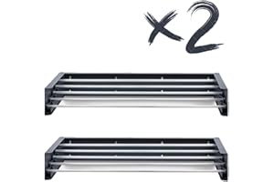 Foxydry Hide, tendedero de pared y/o balcón, tendedero retráctil para exteriores e interiores, plegable, 2 unidades (2 unidades de 71 cm, antracita)