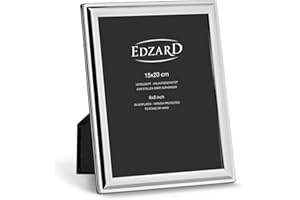Edzard Cornice per Foto Terni, Placcato in Argento pregiato, antiossidante, per Foto 15 x 20 cm