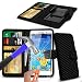 Produktbild N4U Online - Verschiedene Farben Clip On Kunstleder Hülle Tasche & Hartglas Für Lenovo Vibe K5 Plus - Karbonfaser