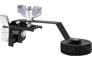 Mxfans Black Drum Silencer Damper Tone Control For Vintage And Modern Snare Drums And Toms, Compatible With 12/14/16 Inch Drums, Ideal For Practice And Noise Reduction