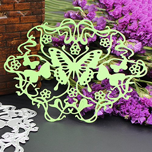 Amazingdeal365 Schmetterling und Traum Metall Form Schablonen Schneiden DIY Dekor Sammelalbum Karten Buchzeichen Lesezeichen als Geschenk für Freunde Geburtstag Kinder,Kindergarten Hobby Schule Handarbeit Unterricht usw. Ein tolles Geschenk! - 5
