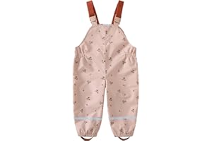 SEVEN BB Boys Girls Rain Trousers Kids Waterproof Over Trousers Toddler Rain Pants Children Rainwear 12 Months-8 Years