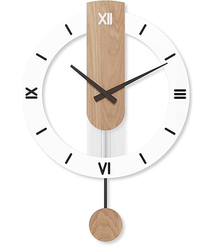 FLEXISTYLE Wandklok keuken woonkamer 30 x 30 cm, van glas, met directe druk vierkant modern (BLOIENDE bloemen