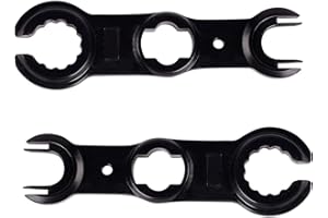 HDKAJL Juego de 2 Piezas Llaves MC4, Herramienta de Desconexión de Conectores Solares, Llave para Cables de Paneles Solares, Llave para Conectores y Conjuntos de Cables Fotovoltaicos (Negro)