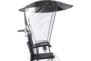 Wheelchair Parasol Universal Sun Shade Rain Cover, Electric Wheelchair Umbrella Canopy Awning, UV Resistant Protection, Umbrella Stand Umbrella Chair Clamp for Most Wheelchairs