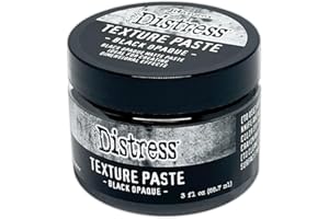 Tim Holtz TSHK84471 Ranger Distress Texture Paste-Schwarz Blickdicht, 3 fl oz Jar