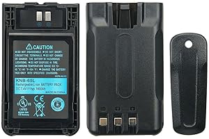 VINEYUAN Batterie 7.4V 1600mAh KNB-65L pour Kenwood TH-K20A TH-K20E TH-K40A TH-K40E TK-2000M TK-3000K Batterie de Remplacement Radio bidirectionnelle avec Clip de Ceinture