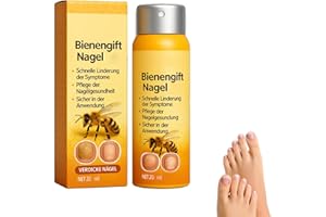 PUKMQU HoneyHeel Bienengift Nagelspray, HoneyHeal Bienengift, HoneyHeal Nagelspray, for Damaged and Discolored Fuß- und Fingernägel (1PCS)