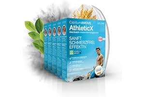 ‎ARTE FIORI EXCLUSIVE PRODUCTS Capillum AMOVE AthleticX Premium Enthaarungscreme Intimbereich 5x300g - sanftes Enthaarungspulver Männer Schmerzfreie Dusch-Haarentfernungscreme ohne Zusatzstoffe mit neutralem Geruch