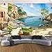 Produktbild Fushoulu 3D Fototapete Moderne Küste Landschaft Fototapete Wohnzimmer Schlafzimmer Restaurant Hintergrund Wanddekor   3 D-150X120Cm