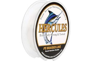 HERCULES, Lenza da pesca intrecciata super resistente a 4 fili da 2,7 kg a 45,4 kg per acqua salata, 100 m/300 m/500 m/1000 m, diam# 0,08 mm - 0,55 mm, alta qualità