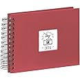 Hama Fine Art Spiralbound Photo Album, 24 x 17cm, Burgundy, 50 Black pages