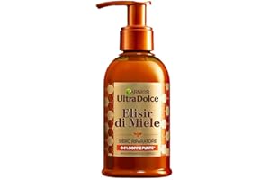 Garnier Ultra Dolce Siero Riparatore, Per Capelli Danneggiati, Doppie Punte Ridotte del 94%, Arricchito con Miele di Acacia, Elisir di Miele, 115 ml