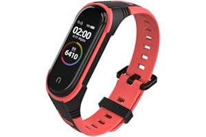 WIIKAI Cinturino Compatibile per XiaoMi Mi Band 5 Mi Band 6 Regolabile di Ricambio Bracciale.