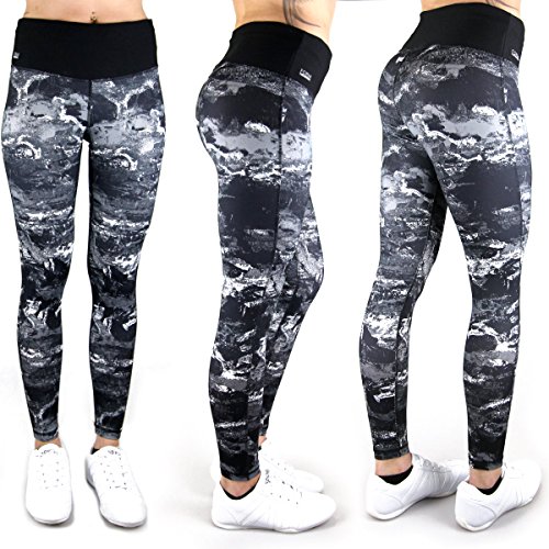 Formbelt® Laufhose Damen mit Tasche lang - leggins stretch-hose Lauf-tights für Smartphone Iphone Handy Schlüssel yoga