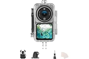 Uvafly Osmo Action 2 - Custodia impermeabile 147FT/45M per DJI Osmo Action 2 Power Combo / DJI Action 2 Dual Screen Combo Fotocamera subacquea
