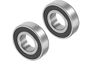 CoCud Profonde Rainure Balle Roulements, R12-2RS Modèle 19,05 mm ID 41.275mm OD 11.113mm Épais, Carbone Acier Double Scellé - (pour Moteur Planches Roulettes Roues), 2-Pièces