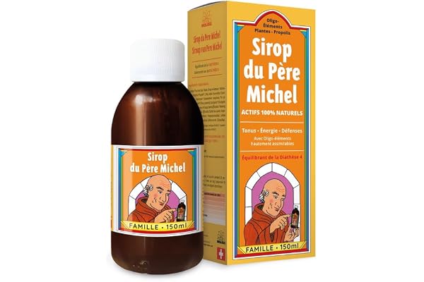 Sirop du Père Michel - Riche en propolis et oligoéléments - Mal de gorge - 150ml - Bioligo