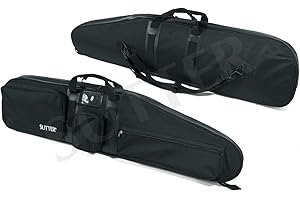 SUTTER Premium Waffentasche 125x35x12cm Schwarz - Abschließbare Gewehrtasche Gewehrkoffer