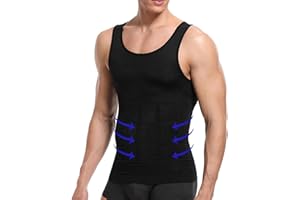 JiaYouLC Men Compression Vest Slimming Body Shaper Undershirts Waist Trainer Tight Shapewear