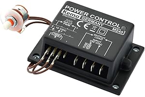 Kemo M240 Multi-functional 230V/AC 10A Power Regulator for Motors, Lamps, Dimmable LEDs etc. Overload Resistant. Control via potentiometer, control voltage or PWM signals