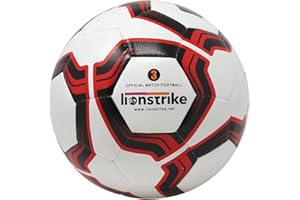 Lionstrike Match Football – IMS-Standard, Official Weight and Size match ball, designed with a softer, more responsive touch for greater control and more power