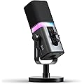 MAILANGSHI 192KHz/32bit Micro Podcast Dynamique pour PC, USB & XLR avec RGB, Pied, Muet, Tout Métal, Gain/Volume, Micro Gamer pour Livestreaming