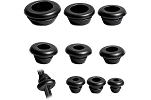 LOLANIUT 90 stycken kabelgenomföring gummi set 9 storlekar 3–14 mm med gummitull & gummitätning rund, kabelgenomföring vattentät för kabelskydd, kabeltull för kabelutlopp & hölje