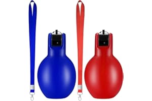2 Pièces Sifflet à Main, Sifflets à Pression Sport, Sifflet de Arbitre Enfant Entraîneur, Sifflet d'Hygiène à La Main pour Sports Basketball Football, Sifflets de Sécurité d'urgence Survial