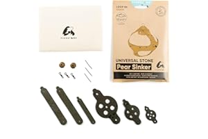 ‎FISHSTONE FISHSTONE’s Steinmontage zum Werfen, Ablegen und Absenken | LOOP-Kit Universal Stone Pear Sinker | Karpfenangeln, Allroundangeln, Flussangeln | Angelgewicht, Alternative zum Angelblei