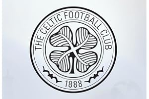 Beautiful Game Celtic Football Club One Colour Crest Set Wall Sticker Official Merchandise - Decal Football Vinyl Poster Print (120cm, Black)