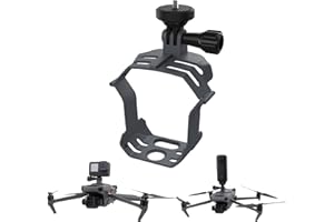 Fututech 1/4 Support Multifonctionnel de Caméra d'action pour DJI Mavic 3 Mavic 3 CINE Monture Connecteur d'Extension pour GoPro 11 10 9 pour DJI Action 4 3 2 pour Insta360 X3 One X2