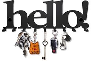 SirHoldeer Cuelga Llaves Pared, Colgador de Llaves Para Pared, Portallaves Pared Casa, Decoracion Hogar Pared, Guarda Llaves Pared Entrada, Ganchos Para Colgar Llaves, Perchero Pared