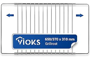 VIOKS Uniwersalny wysuwany ruszt do piekarnika 370-650x310 mm, akcesoria kuchenne do piekarnika i rusztu