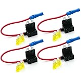 Wadoy 4tlg Autosicherungen Stromdieb Stromabgreifer Stecksicherung Steck Sicherung Verteiler Anschlußkabel