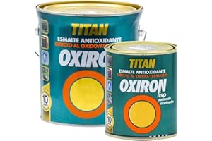 TITAN PINTURA OXIRON LISO SATINADO GRIS ACERO 750 ML
