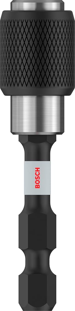 Bosch Professional Accessories 2608522320 Hızlı Kilit Uç Tutucu (Darbe Kontrolü, 1/4 İnç Altıgen Şaft, Maymuncuk Ve Tıklama)