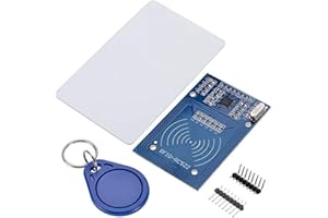 Bobury MFRC-522 RFID Kit RF IC Card Module capteur S50 Carte Vierge Porte-clés Compatible pour Raspberry Pi