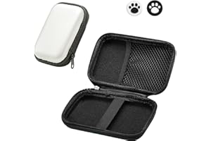 Fiorky Étui de Transport Rigide pour Miyoo Mini Plus/Anbrnic RG35XX/R36S/R35S résistant aux Chocs avec 2 Capuchons de Joystick, Sac de Rangement Portable Ant-Rayures rétro pour Console de